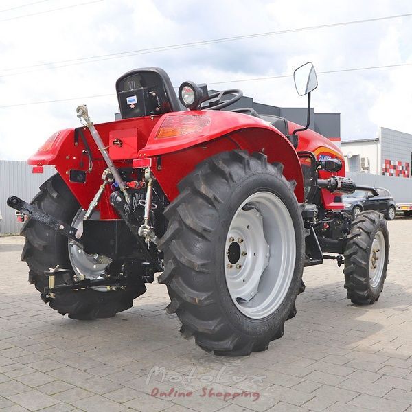 Мінітрактор DongFeng DF 244D G2, 24 к.с., реверс, широка резина, червоний