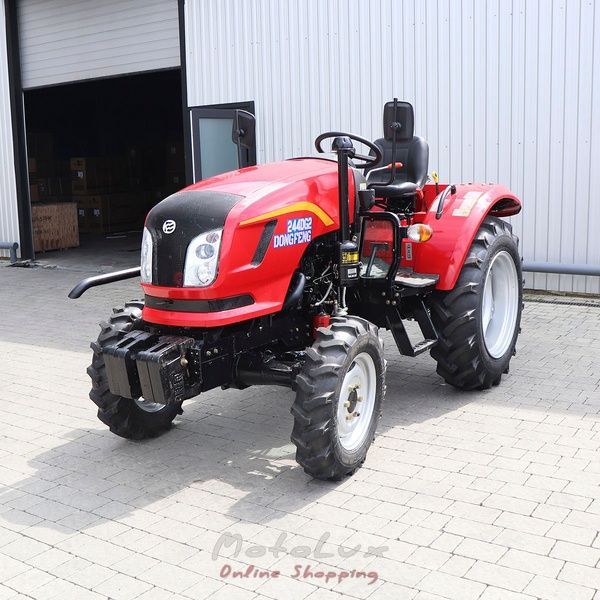 Мінітрактор DongFeng DF 244D G2, 24 к.с., реверс, широка резина, червоний