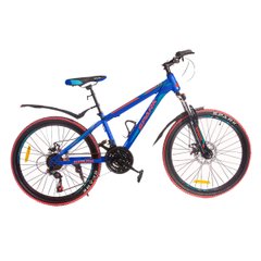 Spark Forester 2.0 Junior teen bicycle, 24-inch wheel, 13-inch frame, blue