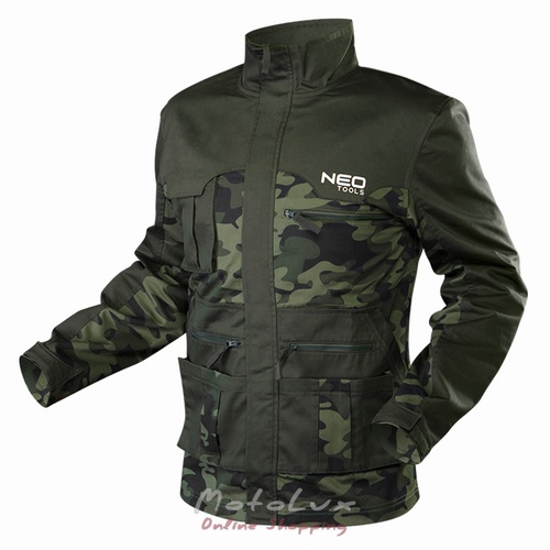 Куртка рабочая Camo - L, 60% хлопок, 40% полиэстер, 255 г/м2