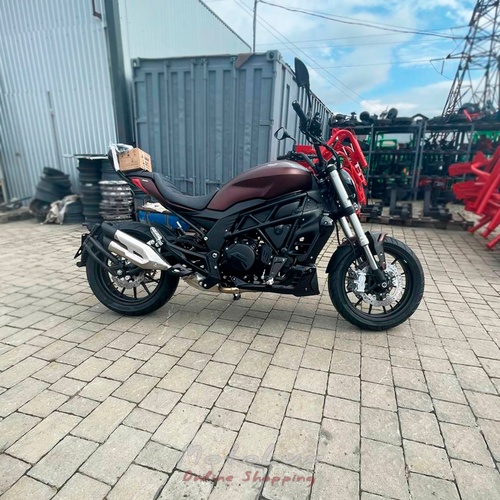 Cestný motocykel Benelli 502C ABS On-Road, hnedý, 2024