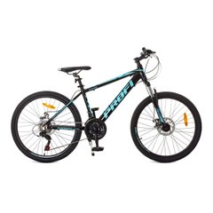 Детский велосипед G24SHARP A24.1, колеса 24, рама алюминиевая 15, SHIMANO 21SP, алюм. ДБ, черно-бирюзовий