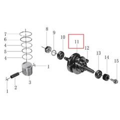 Kľukový hriadeľ Geon X-Road 200ccm