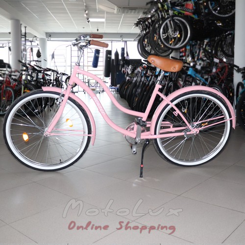 Neuzer Beach road bike, wheels 26, frame 17, pink