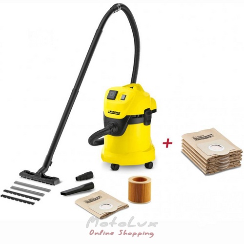 Porszívó Karcher WD 3 P + szűrőzsákok 5 db