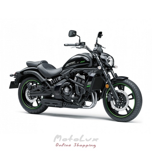 Kawasaki Vulcan S 650 cruiser motorkerékpár, fekete, 2024