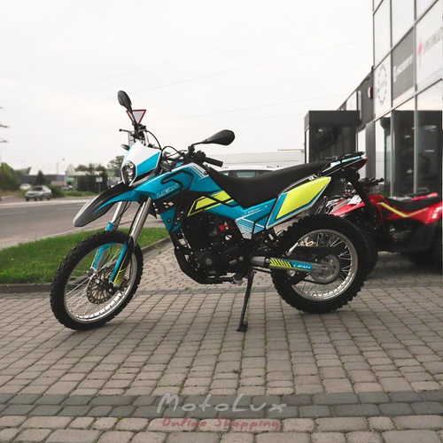 Мотоцикл Lifan KPX 250, жовтий з блакитним, 2023