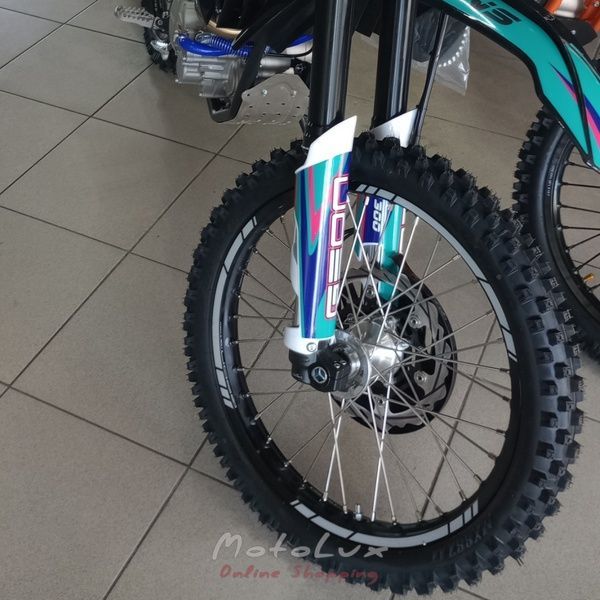 Мотоцикл ендуро GEON DAKAR 300 GNS NB 21/18, 6 ст, чорний з бірюзовим