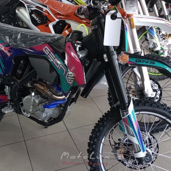 Мотоцикл ендуро GEON DAKAR 300 GNS NB 21/18, 6 ст, чорний з бірюзовим