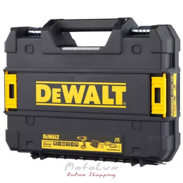 Акумуляторний дриль-шурупокрут DeWALT, безщітковий  XR-Lion 18B, 2 Ar, 65 Нм, 500-1750 об/хв