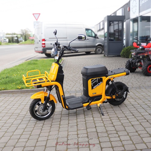 Two-wheel electric bicycle Fada Flit II Cargo, 500W, yellow