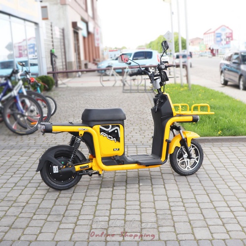 Two-wheel electric bicycle Fada Flit II Cargo, 500W, yellow