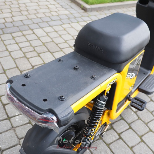 Two-wheel electric bicycle Fada Flit II Cargo, 500W, yellow