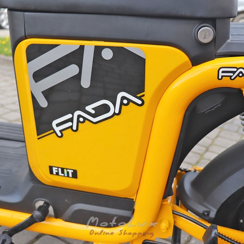 Two-wheel electric bicycle Fada Flit II Cargo, 500W, yellow