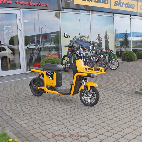 Dvojkolesový elektrobicykel Fada Flit II Cargo, 500W, žltý