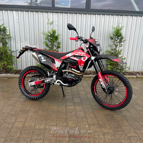 Kayo T4 300 Enduro Motocykel, čierna s červenou, 2024