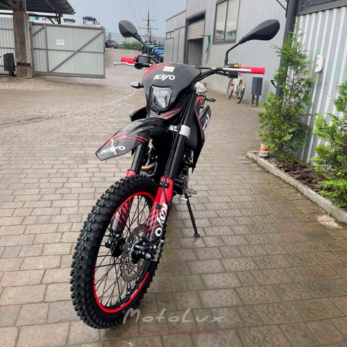 Kayo T4 300 Enduro motorkerékpár, fekete pirossal, 2024