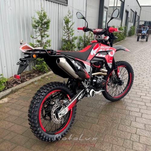 Kayo T4 300 Enduro motorkerékpár, fekete pirossal, 2024