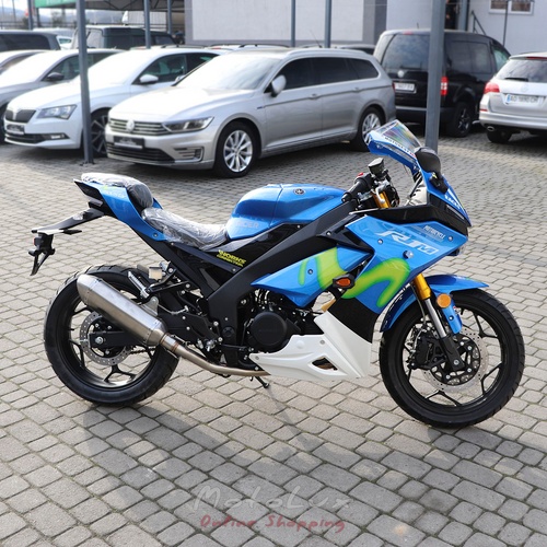 Motocykel HISUN Rider R1M 250CC, modrý