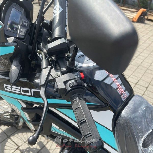 Мотоцикл ендуро Geon X-Line 250 21/18 Off-Road, чорний з бірюзовим