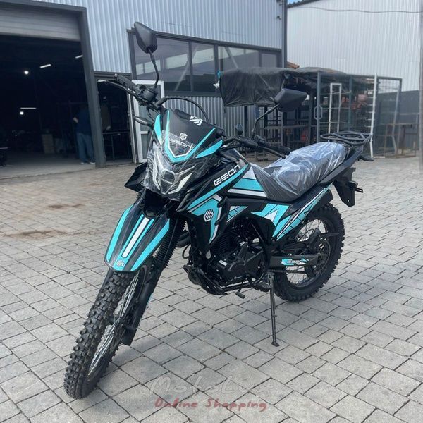Мотоцикл ендуро Geon X-Line 250 21/18 Off-Road, чорний з бірюзовим