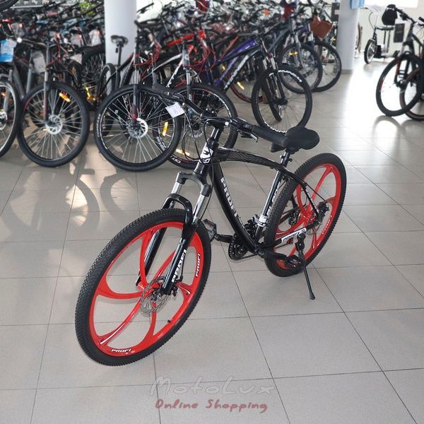 Mountain bike T26BLADE 26.1 W, kerekek 26, alum&iacute;nium v&aacute;z 17, Shimano 21SP, kazetta, alum&iacute;nium. DB, a bűv&eacute;sz. lemez, fekete-piros