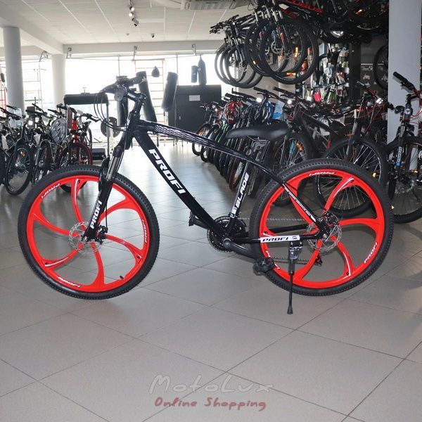 Mountain bike T26BLADE 26.1 W, kerekek 26, alum&iacute;nium v&aacute;z 17, Shimano 21SP, kazetta, alum&iacute;nium. DB, a bűv&eacute;sz. lemez, fekete-piros