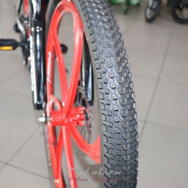 Mountain bike T26BLADE 26.1 W, kerekek 26, alum&iacute;nium v&aacute;z 17, Shimano 21SP, kazetta, alum&iacute;nium. DB, a bűv&eacute;sz. lemez, fekete-piros