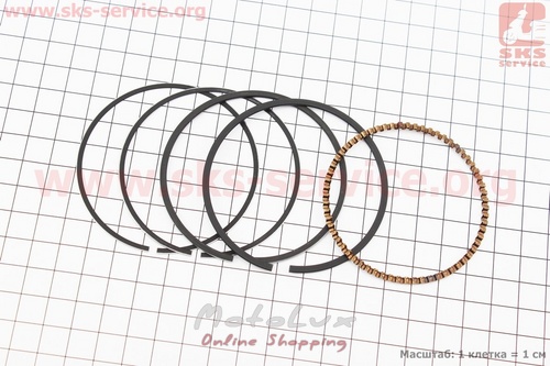 Piston rings Ø68mm, 168F, STD