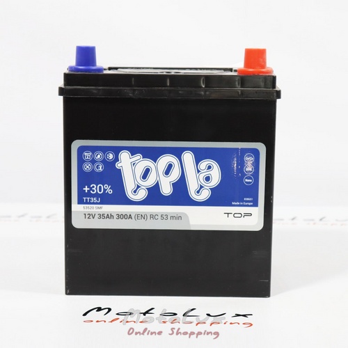 Акумулятор Topla, 12V 35Ah 300A