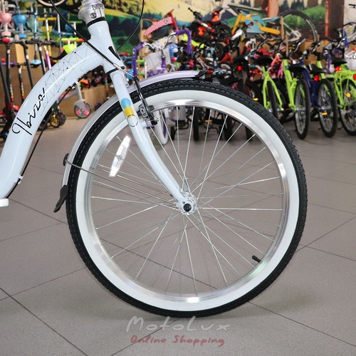 Mestský bicykel Winner Ibiza 24, white, 2022