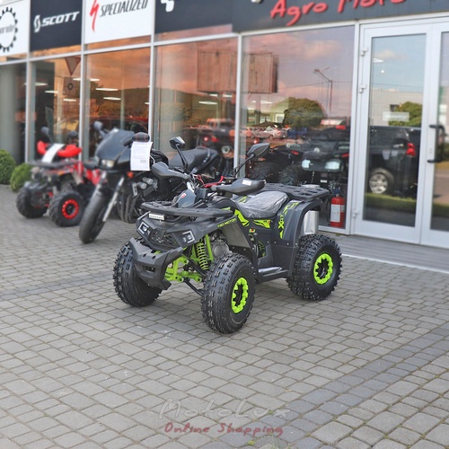 Quad Shark II 125, 8 LE, 2023, fekete lime zölddel