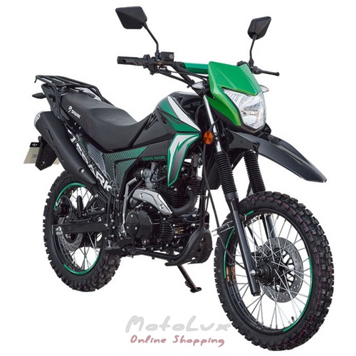 SPARK SP200D 5B enduro motorcycle, black with green