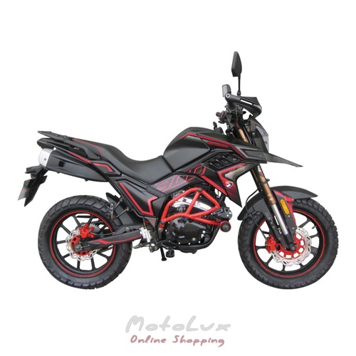 Motorcycle SPARK SP300T 2, black and chervonym