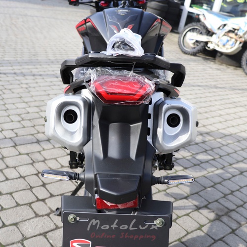 Motocykel SPARK SP300T 2, čierna s červenou