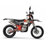 Мотоцикл ендуро KOVI 300 LITE 48F KTM/S7, чорний з помаранчевим