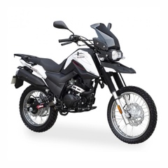 Motorcycle Shineray XY200GY-9A X-Trail, black with white, 2024