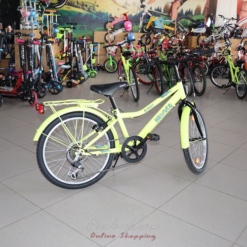 Children's bicycle Neuzer Bobby City, wheels 20, yellow with black and blue