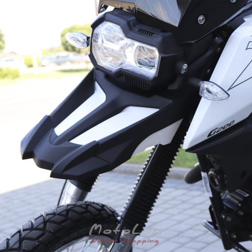 Motorcycle Shineray XY200GY-9A X-Trail, black with white, 2024