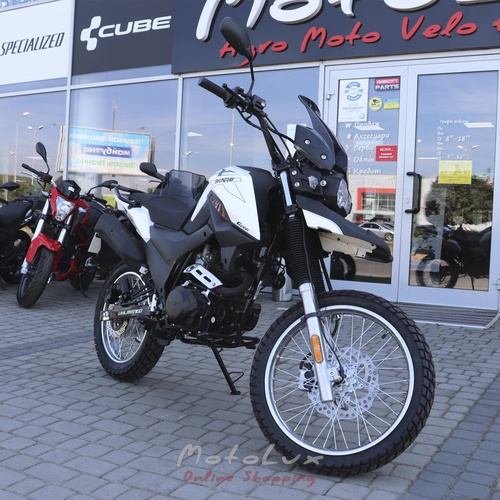 Motorkerékpár Shineray XY200GY-9A X-Trail, fekete fehér, 2024