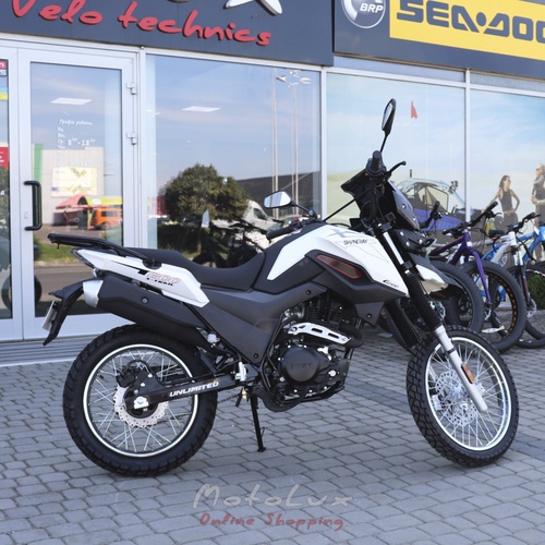 Motocykel Shineray XY200GY-9A X-Trail, čierny s bielym, 2024