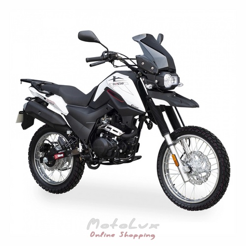 Motocykel Shineray XY200GY-9A X-Trail, čierny s bielym, 2024