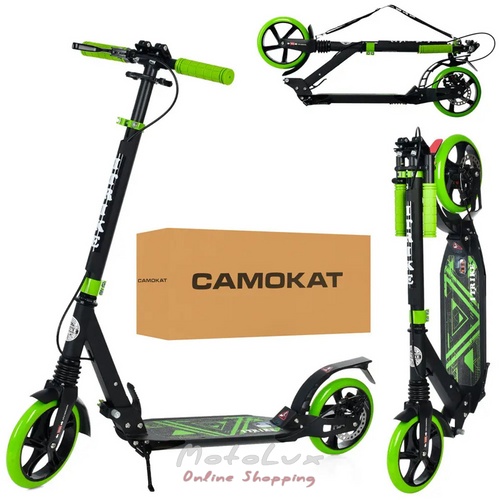 Scooter iTrike SR 2 018 11 BGR, aluminum, steel, green