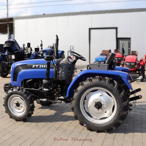 Traktor Foton Lovol FT 244 H, 24 LE, 3 henger, 4x4, szervókormány, blue