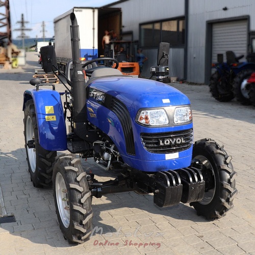 Traktor Foton Lovol FT 244 H, 24 LE, 3 henger, 4x4, szervókormány, blue