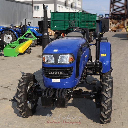 Traktor Foton Lovol FT 244 H, 24 LE, 3 henger, 4x4, szervókormány, blue