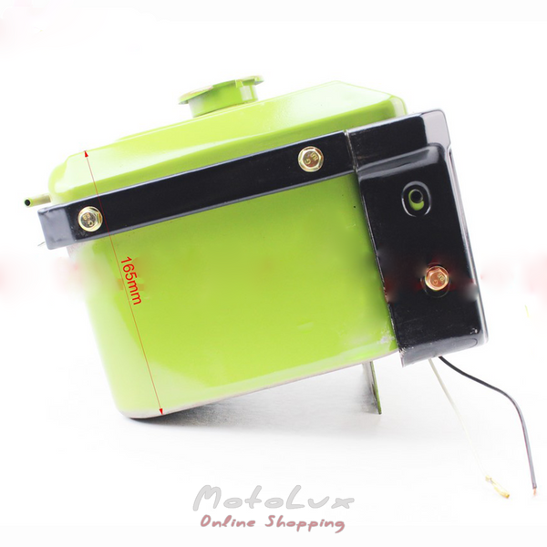 Fuel tank R175A, R180NM, 265x190x165mm, height. neck, hole for fuel hose + headlight + lining, R175A