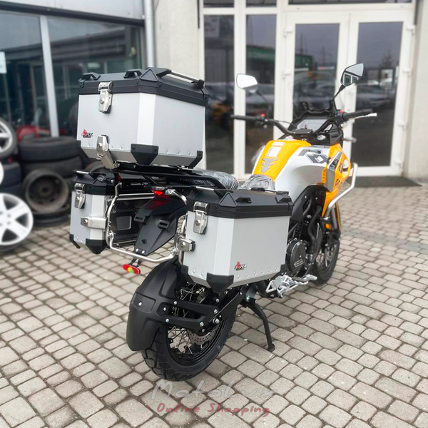 Zonsen Cyclon RX401 motorcycle, gray with yellow