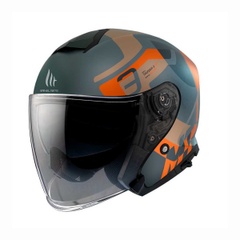 Motoros sisak MT Helmets Thunder 3 SV Silton C4, M-es méret, narancssárga matt