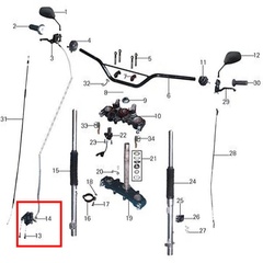 Brzdové doštičky vpredu na motocykli X-Road